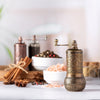 Black Pepper and Spice Grinder, Manual Pepper Mill with Handle - CRYSTALIA GLASS